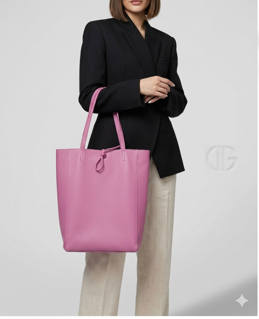 Women's Genuine Leather Italian Tote Bag – Large Crossbody