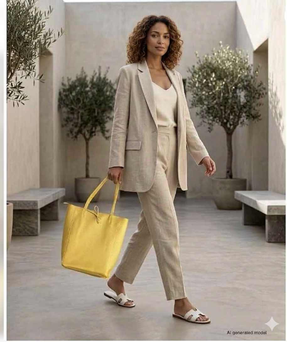 Women's Genuine Leather Italian Tote Bag – Large Crossbody