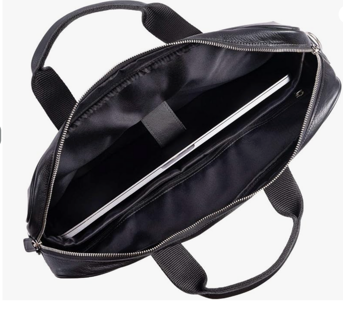 Genuine Leather Briefcase | 16" Laptop Messenger Bag for Men & Women | Office Work Business Shoulder Bag | Adjustable Strap & Laptop Compartment
