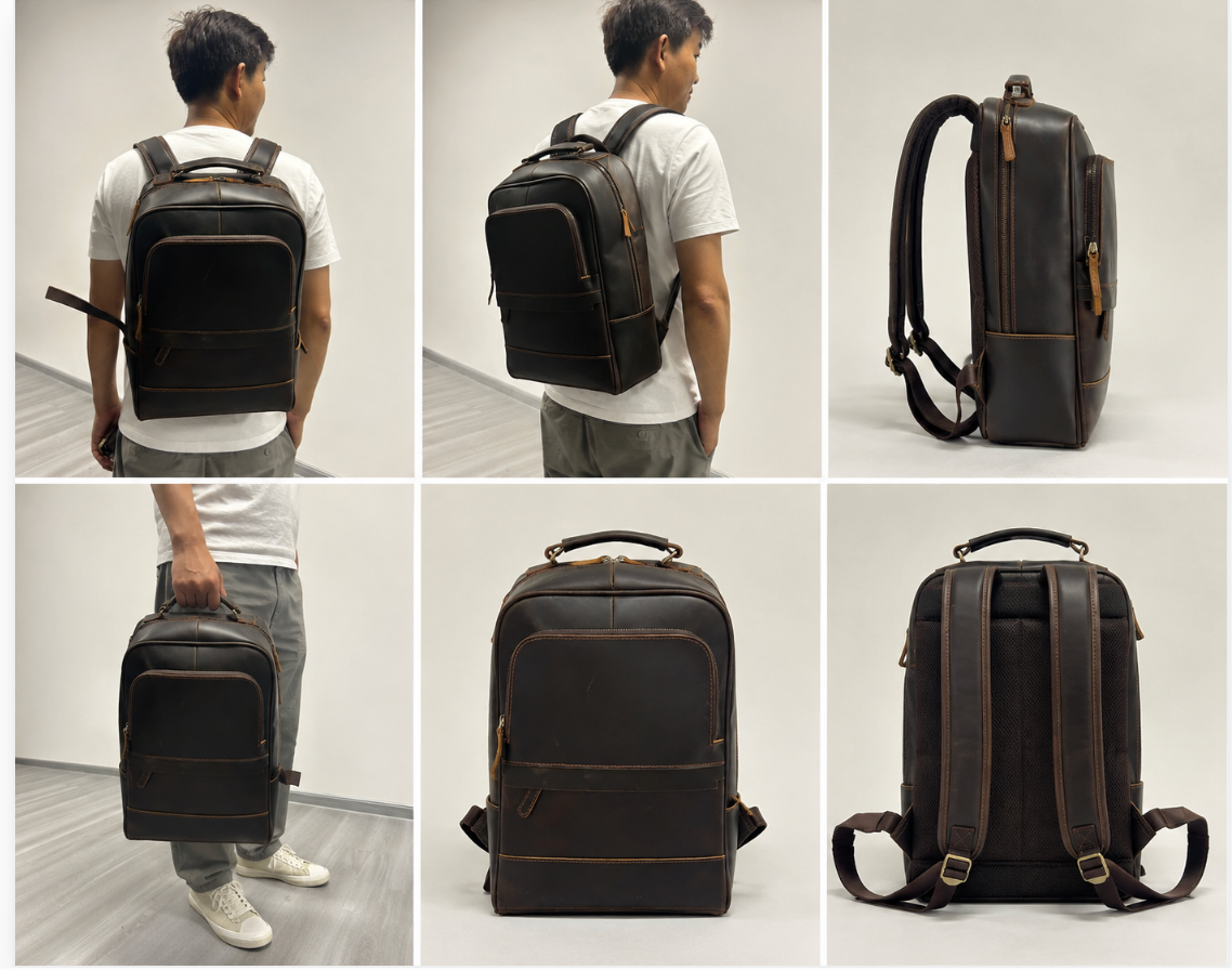Premium Leather Backpacks, Made for Your Brand OEM / ODM • Custom Design • Factory Direct