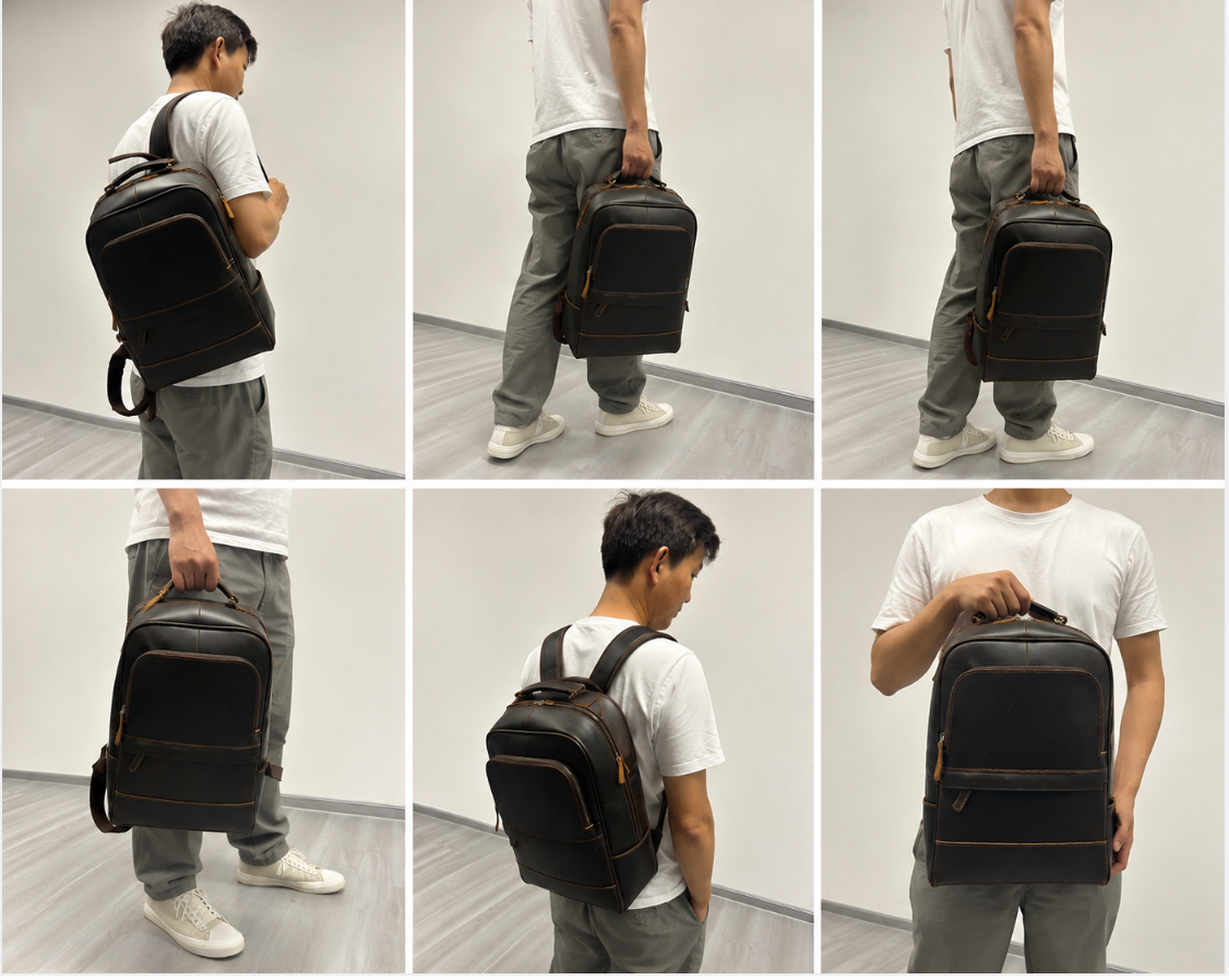 Premium Leather Backpacks, Made for Your Brand OEM / ODM • Custom Design • Factory Direct