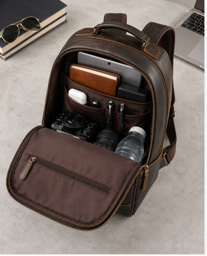 Premium Leather Backpacks, Made for Your Brand OEM / ODM • Custom Design • Factory Direct