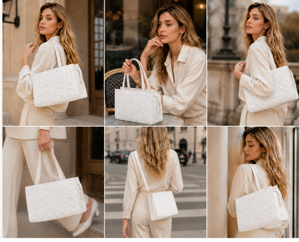 Premium Gold Embroidered Women’s Tote Bag – Elegant Fashion Handbag | OEM & ODM Available